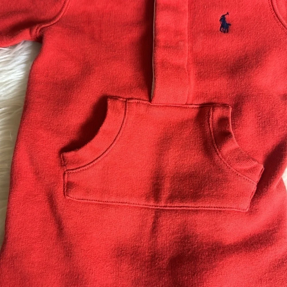 Ralph Lauren baby red coverall with hood Size 9 Months / 9M
